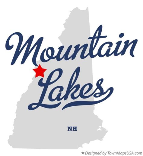 Map Of Mountain Lakes Nh New Hampshire