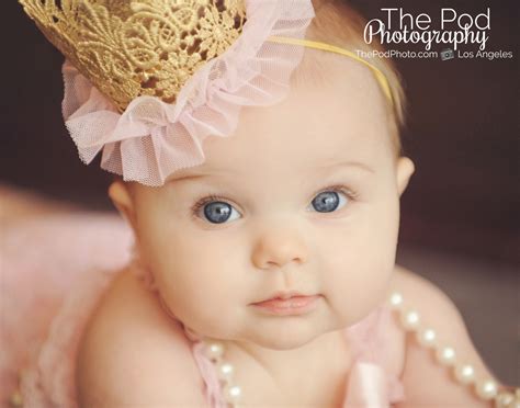 Birthday Crown Baby Girl Portrait Photographer Los Angeles Based