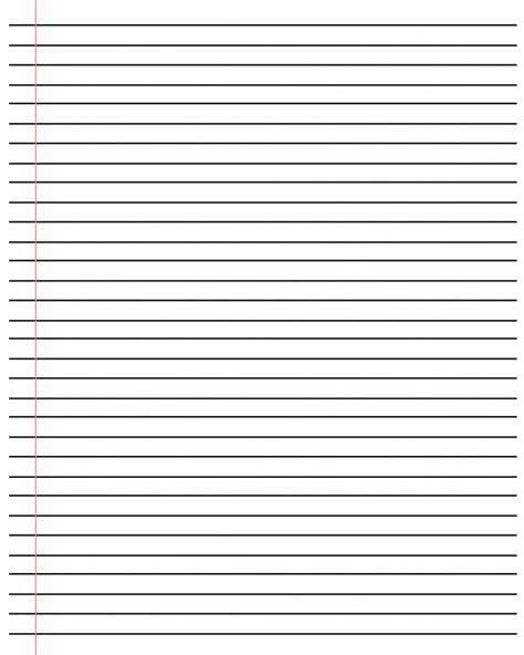 College Lined Paper Printable