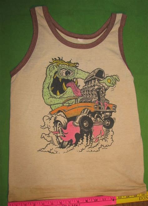 1975 Rat Fink Vintage Tee Shirt Tank Top Ed Big Daddy Roth 57 Chevy
