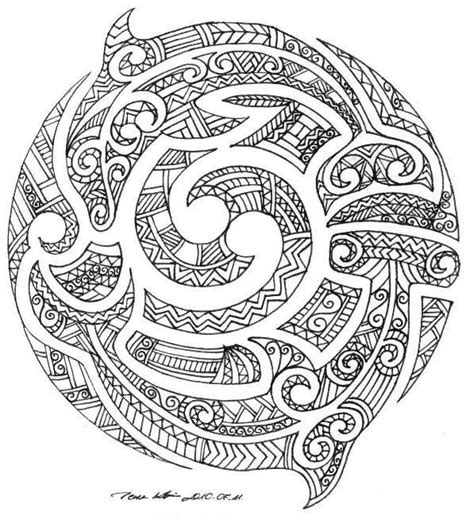 Mandala Pattern Hawaiianische Eingeborenen Tattoos Maori Designs