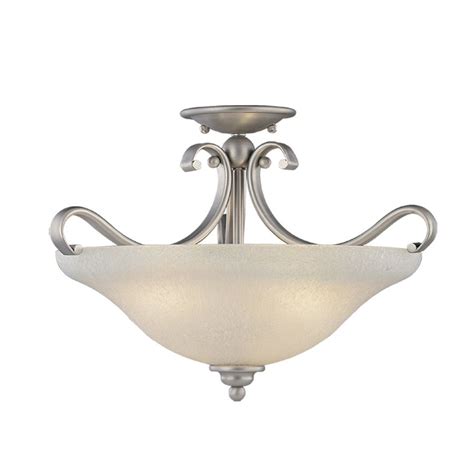 Install the correct size light bulb in the fixture's. Cascadia Lighting Monrovia 17-in W Brushed nickel Frosted ...