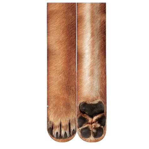 This fun and furry cat paw will instantly bend forward in a. New Creative 3D Print Adult Animal Paw Socks Unisex Crew ...