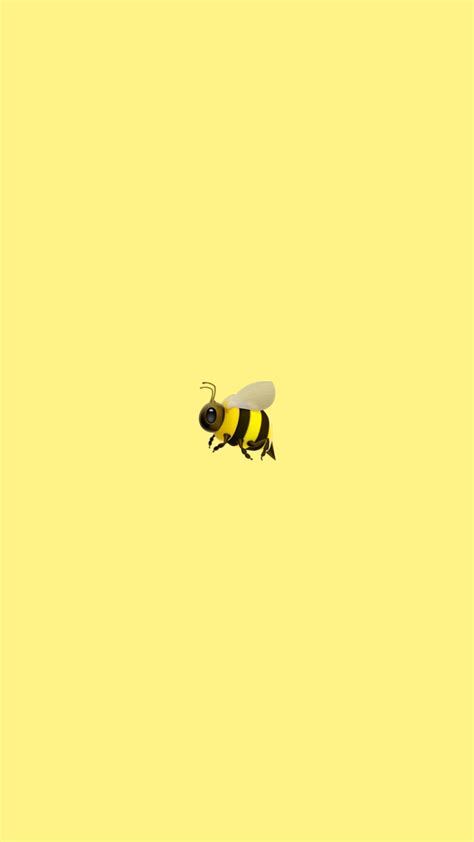 Cute Bee Wallpaper Iphone Wallpaper Yellow Emoji Wallpaper Iphone
