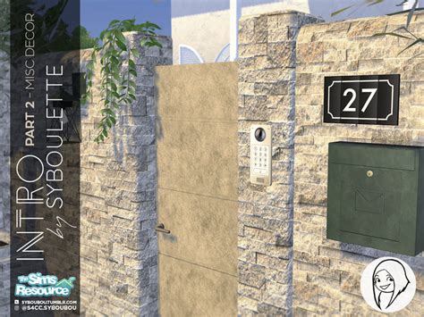 The Sims Resource Intro Wall Mailbox
