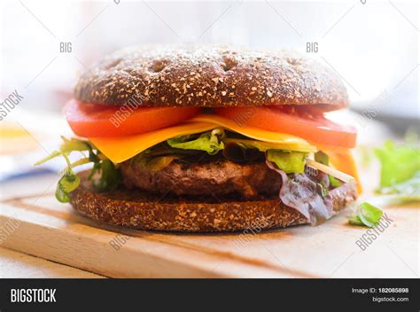 Homemade Burger Beef Image And Photo Free Trial Bigstock