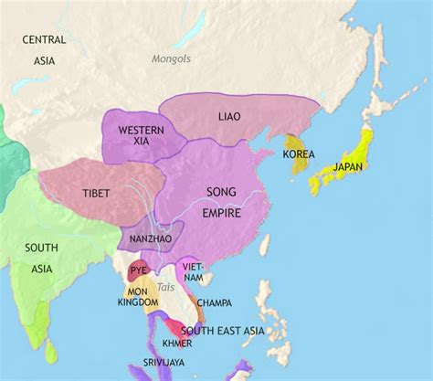 Map Of East Asia 1500 Bce History Of China Japan And Korea Timemaps