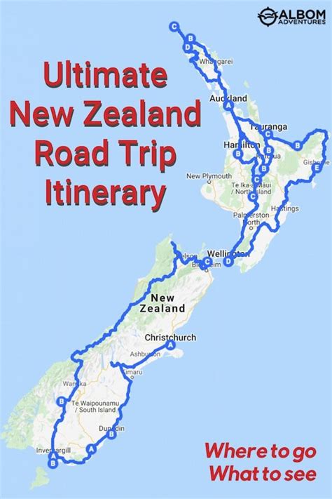 New Zealand Road Trips Itineraries For North Or South Island Travel Road Trip New Zealand