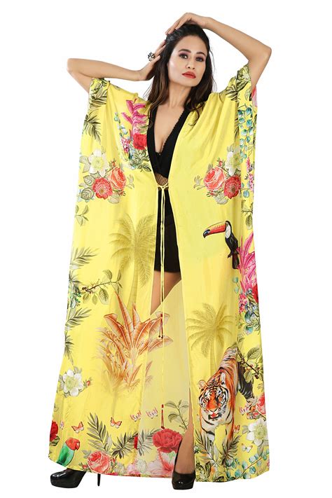 Special Kimono Womens Kimono For Beach Cover Ups Flower Print Kimonos