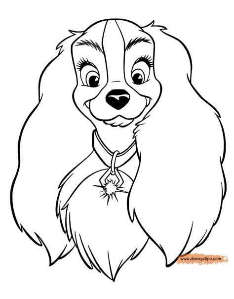 Lady And The Tramp Coloring Pages Kids Printable Coloring Pages