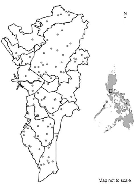 Geographic Map Of Philippines Right And Its National Capital Region