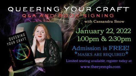 Queering Your Craft Book Signing And Qanda The Eye Mpls Metaphysical Minneapolis January 22