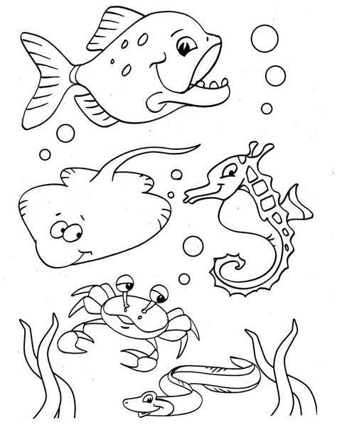 Ocean Scene Free Printable Coloring Page Free Printable Coloring
