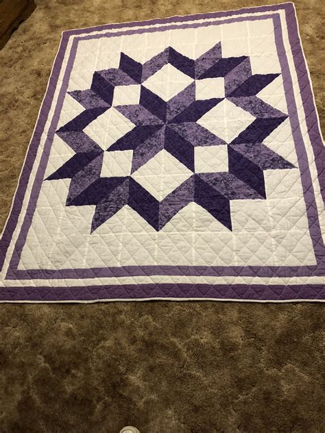 Carpenters Star Wheel Purple Quilts Quilt Patterns Star Quilt In