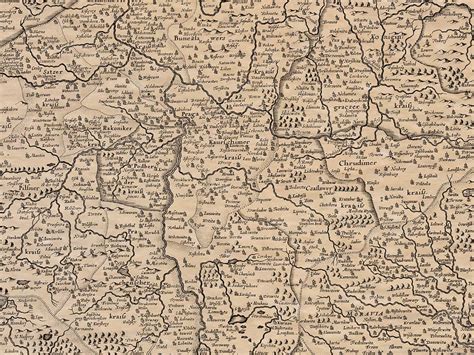 Old Map Of Bohemia And Moravia The Old Map Company