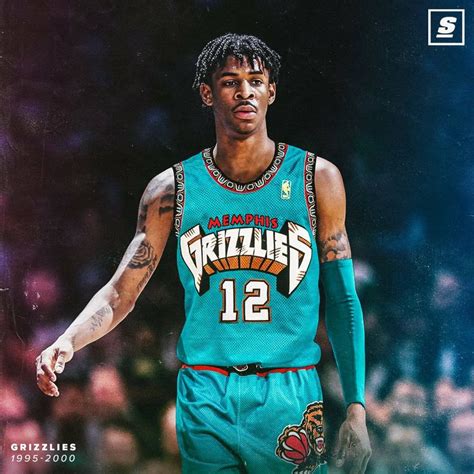 Rookie Pg Ja Morant In Vancouver Throwback Grizzlies Basketball