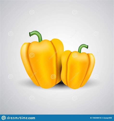 Yellow Capsicums Stock Illustrations 29 Yellow Capsicums Stock