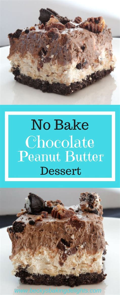 No Bake Chocolate Peanut Butter Dessert Recipe Peanut