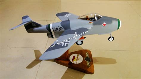Focke Wulf Fw Volksflugzeug Fighter Clear Canopy Mahogany Wooden