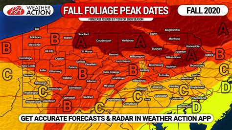 Fall Foliage Peak Map