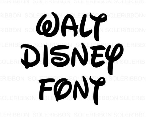 Walt Disney Alphabet Font Walt Disney SVG Disney design | Etsy | Disney