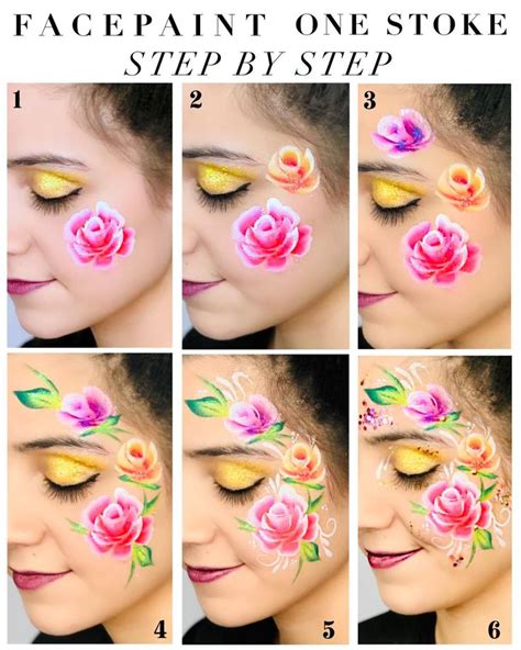 16 Easy Face Paint Ideas Step By Step References Inya Head