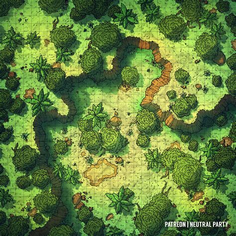 Jungle Ledge Battlemap Rdungeonsanddragons