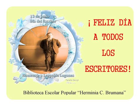 Día del escritor en trazos y rostros. Biblioteca Escolar Popular "Herminia Catalina Brumana ...