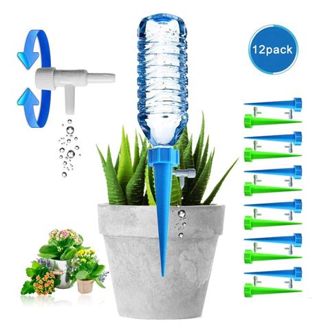 Upgraded Adjustable Self Watering Spikesindoor Outdoor Plastic Bottle