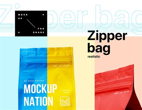 Download Free mockup | Zipper Bag | PSD files on Behance