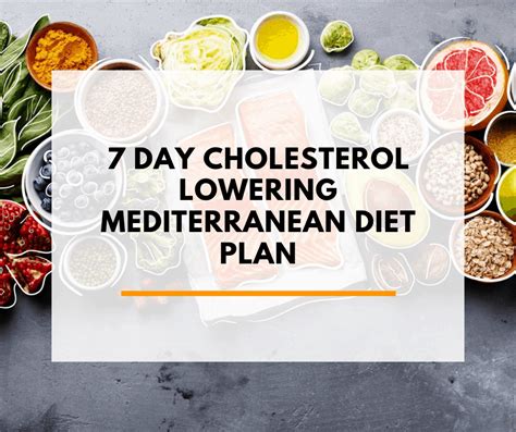 7 Day Cholesterol Lowering Diet Plan Pdf And Menu Medmunch