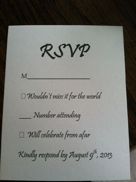 Wedding Response Card Wording | Wedding Gallery | Rsvp wedding cards