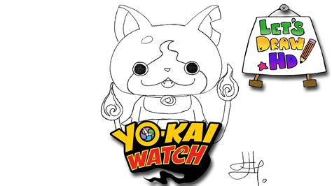 Learn to draw cool charers the fun and easy way. Let's Draw Jibanyan - How to Draw Yo-Kai Watch - YouTube