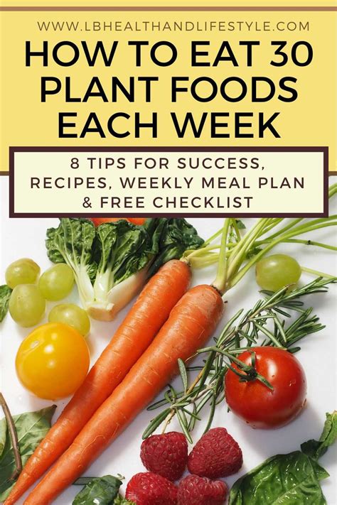 Eating 30 Plants A Week 8 Tips And Checklist Lb Health And Lifestyle