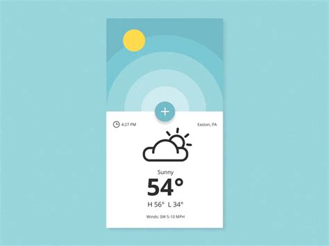 Weather App Inspiration — May 2017 Collect Ui Design Ui Ux