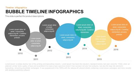 Bubble Timeline Infographics Powerpoint Keynote Template Simple