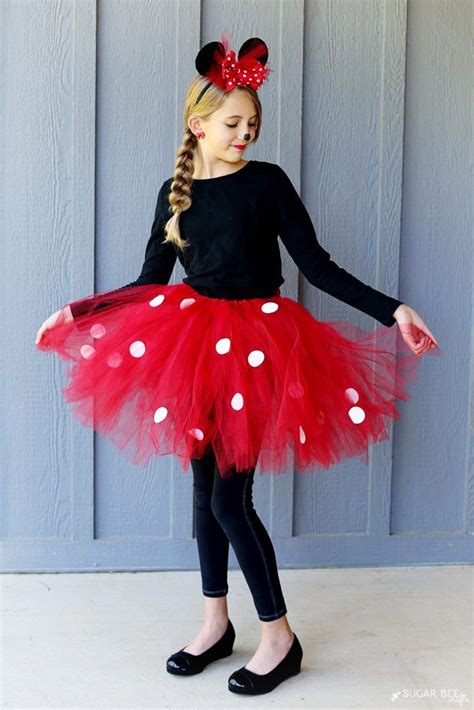 How To Make A Diy Minnie Mouse Costume With Tutu No Sew Minnie