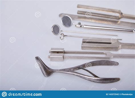 Medical Instruments For Ent Doctor Stock Photo Image Of Deafness