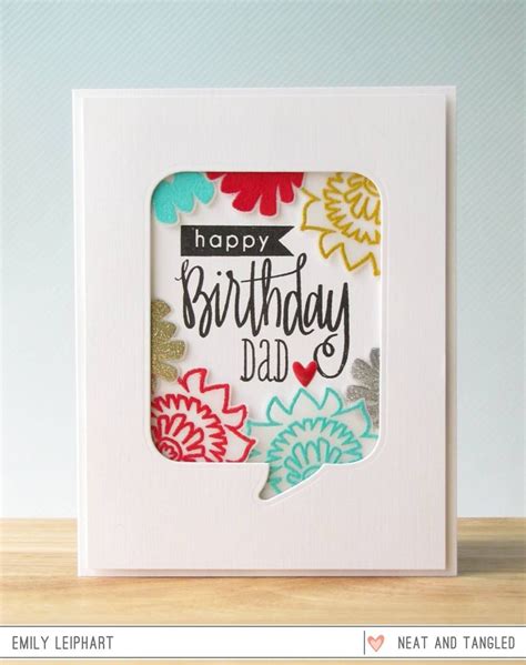 Wish your dad a fantastic birthday with this card! {Neat & Tangled} Happy Birthday, Dad (Art♥from♥the♥Heart ...
