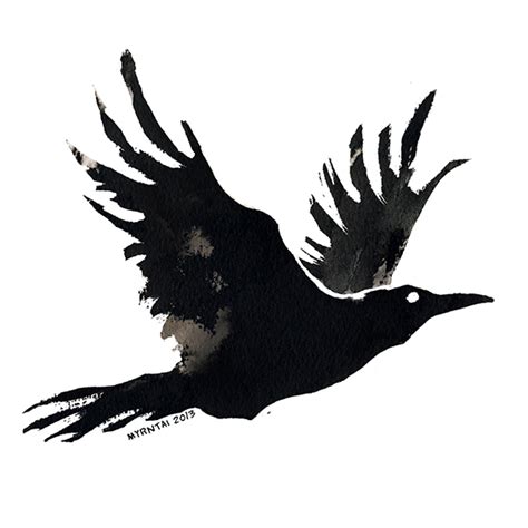 Ink Raven 07 By Myrntai On Deviantart