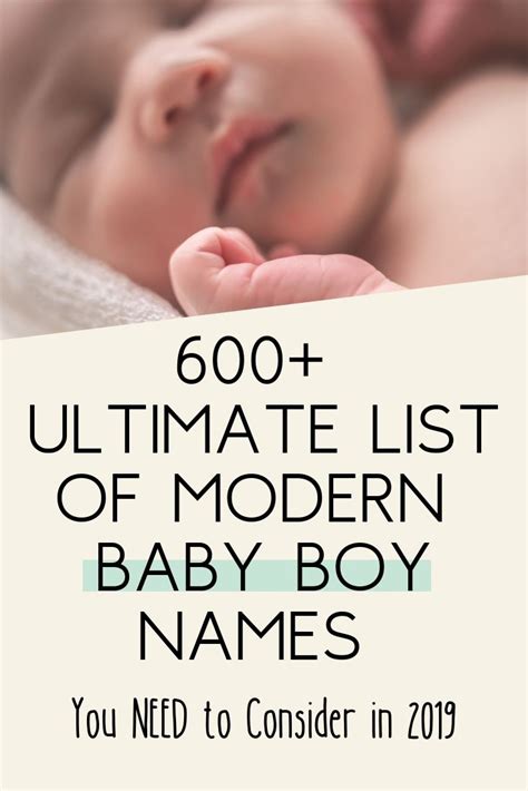600 Masterlist Of Modern Baby Boy Names 2019 Baby Boy Names Boy