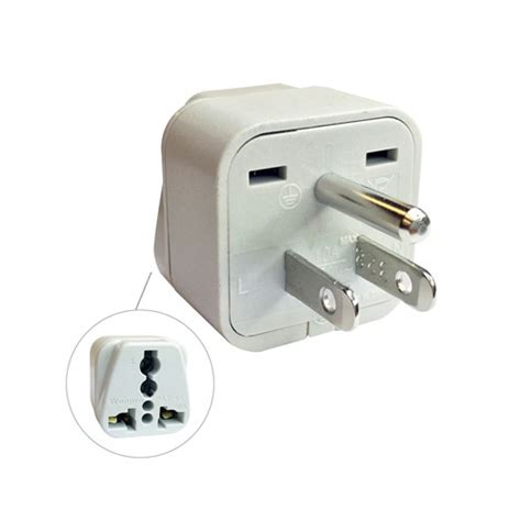 Pin North American Plug Travel Adapter Power Battery Kge Lectronique