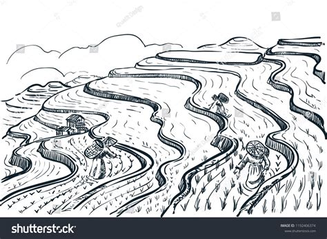71 Banaue rice terraces sketch drawing for Kids | Sketch Art Design Ideas
