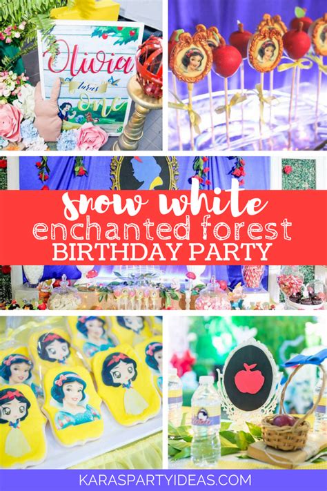 Karas Party Ideas Snow White Enchanted Forest Birthday Party Karas