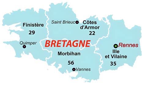 Quels Sont Les Départements De La Région Bretagne