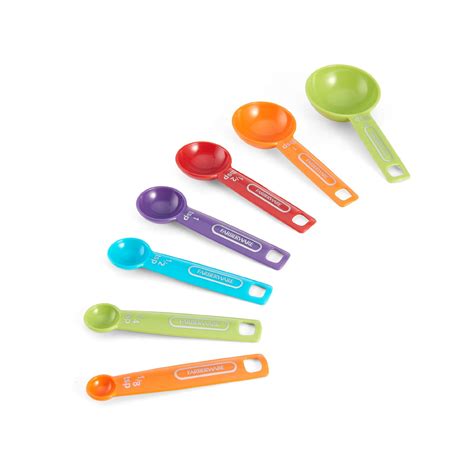 Farberware Multi Colored Measuring Spoon Set 7 Piece