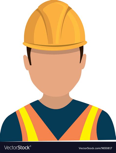 Avatar Worker Man Graphic Royalty Free Vector Image