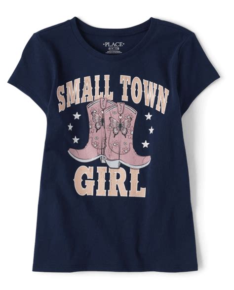 Girls Graphic Tees The Childrens Place Free Shipping