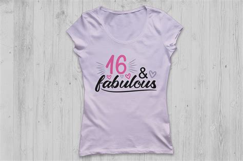 Download 16 And Fabulous Svg, 16th Birthday Svg, Birthday Svg ...