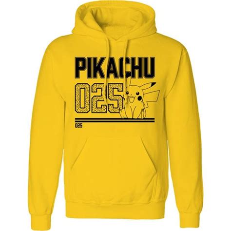 Pokémon Pikachu Line Art Hooded Sweater